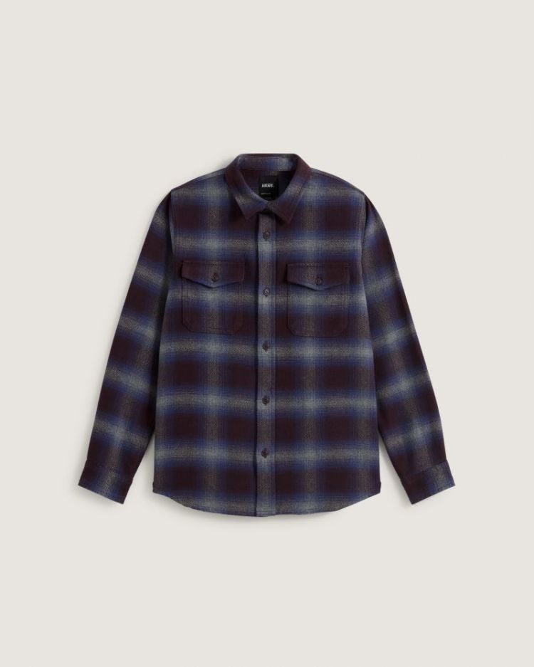 Shirt Bixvy plaid Flannel F0L1 Dark Port/