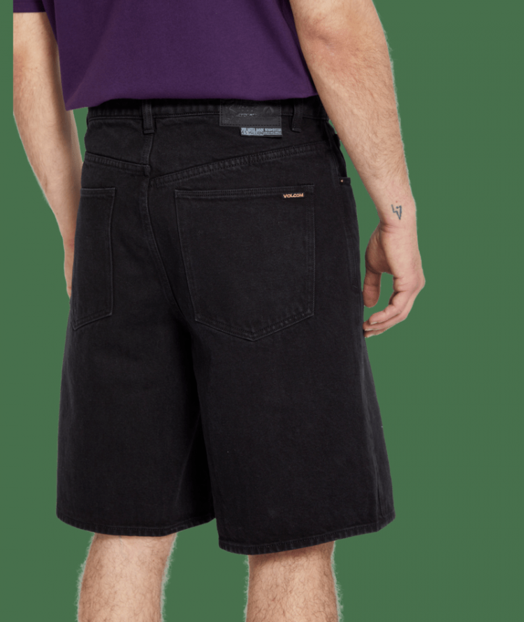 Billow Denim Short Black