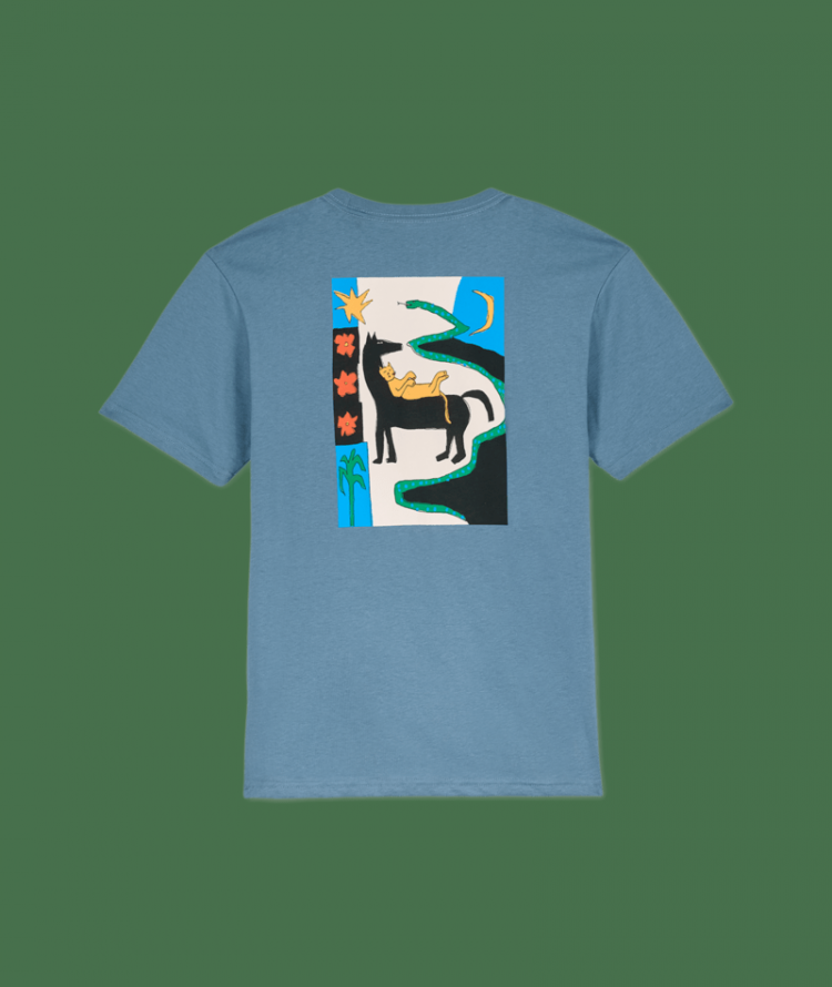 LONGOSNAKE TEE BWS BLUE WASH