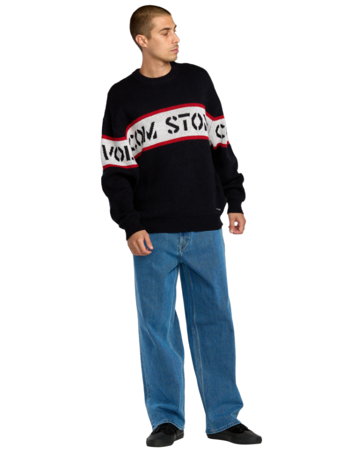 CARWASH SWEATER BLK BLACK