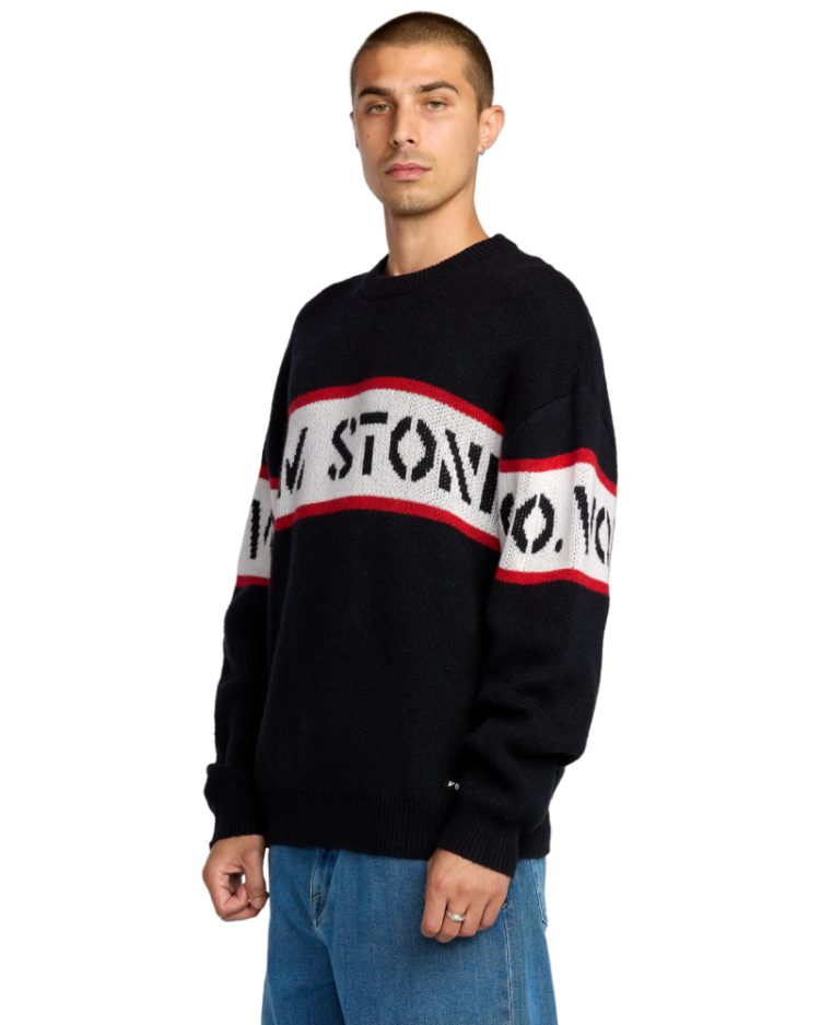 CARWASH SWEATER BLK BLACK