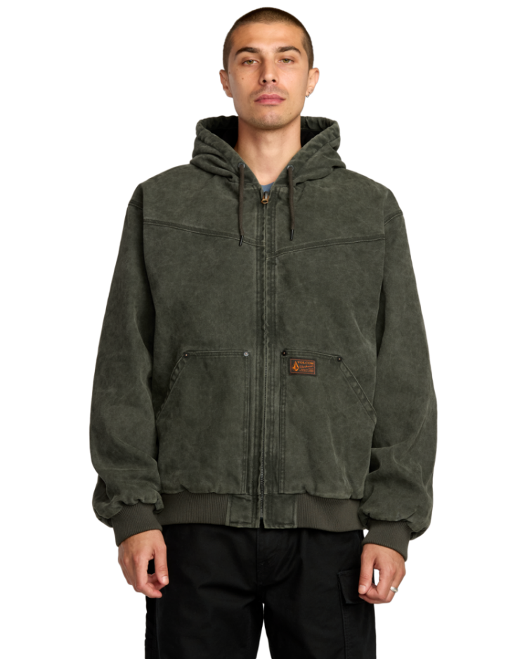 HAMILSTORM JACKET RIB RINSED BLAC