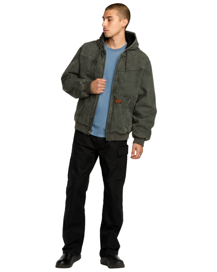HAMILSTORM JACKET RIB RINSED BLAC