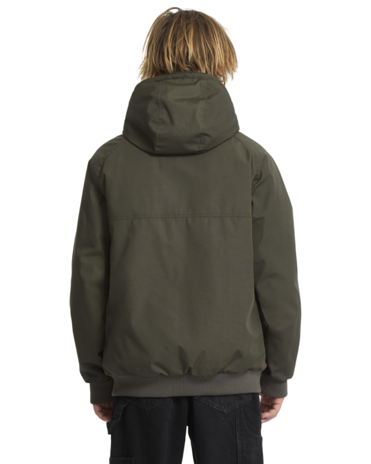 HERNAN 10K JACKET RIB RINSED BLAC