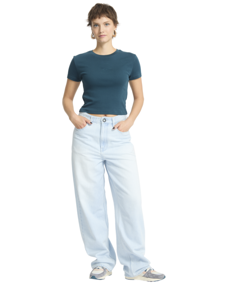 VOLCOMSTONE TIGHT CROP EMG EMERALD GRE
