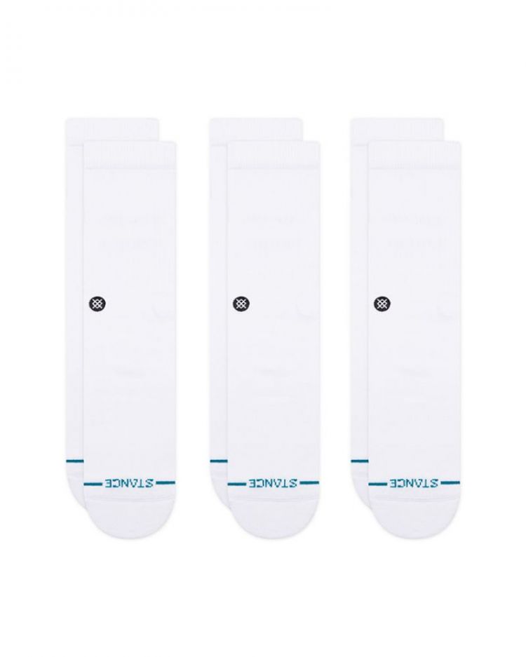 Sock icon 3 pack WHT WHITE