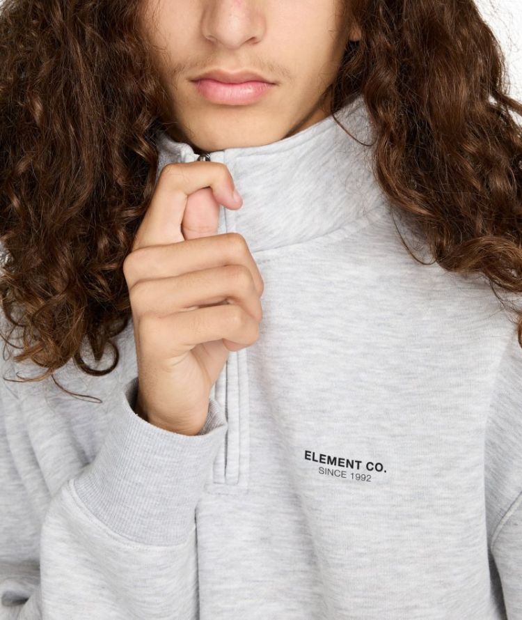 ELEMENT CO QUARTER ZIP SGBH GREY
