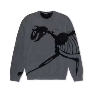 Fossil Mohair Knit Sweater CHA Charchoal