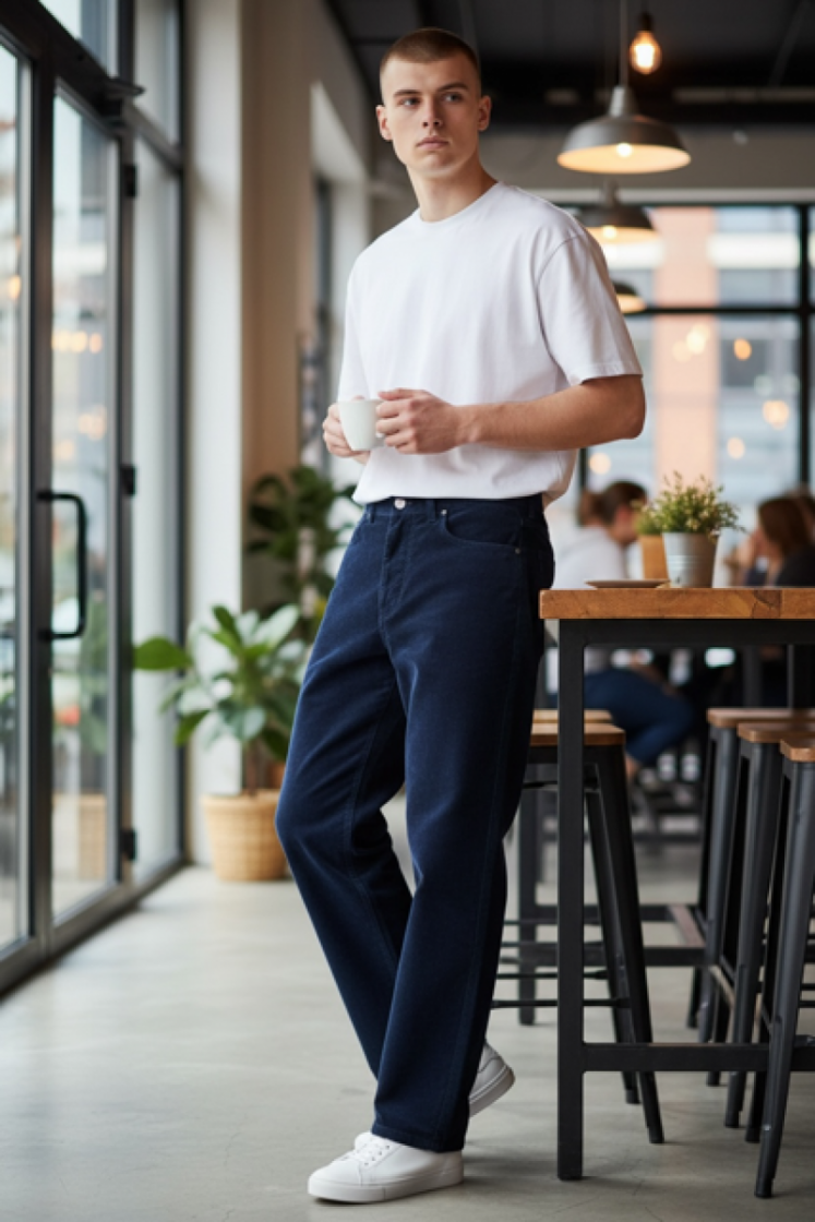 Baggy Corduroy Navy cord