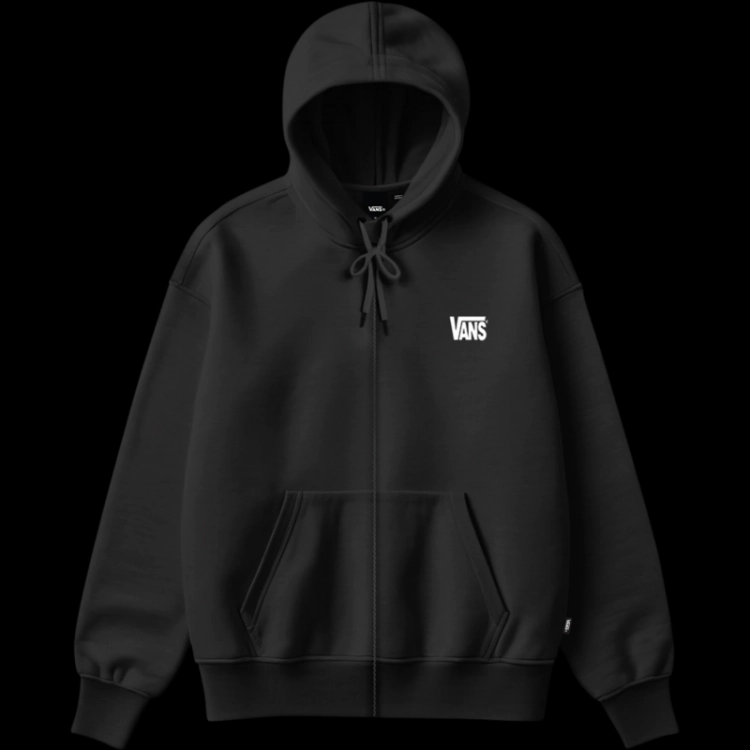 Stretch Logo Full Zip Y281 Black/Whit