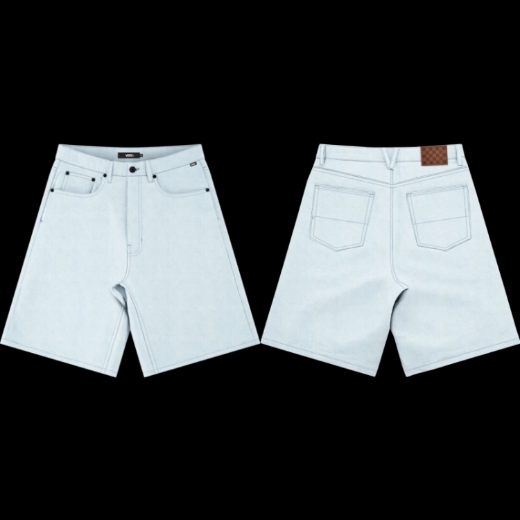 Check-5 Baggy Denim Sho CYR1 BLUE ICE