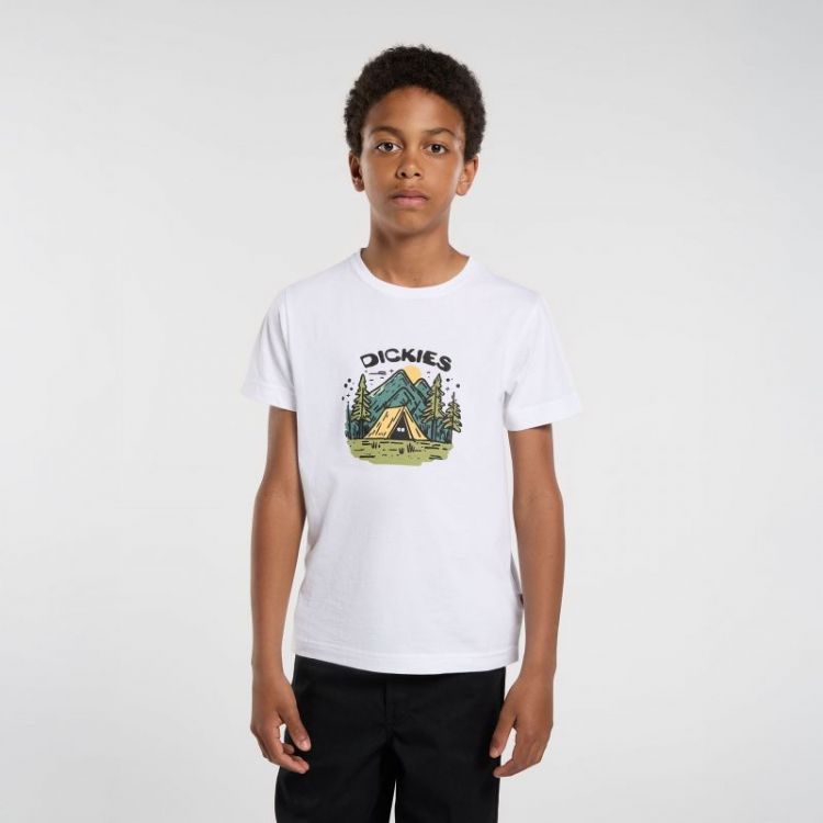 KIDS CAMP GRAPHIC TEE 0WH1 WHITE