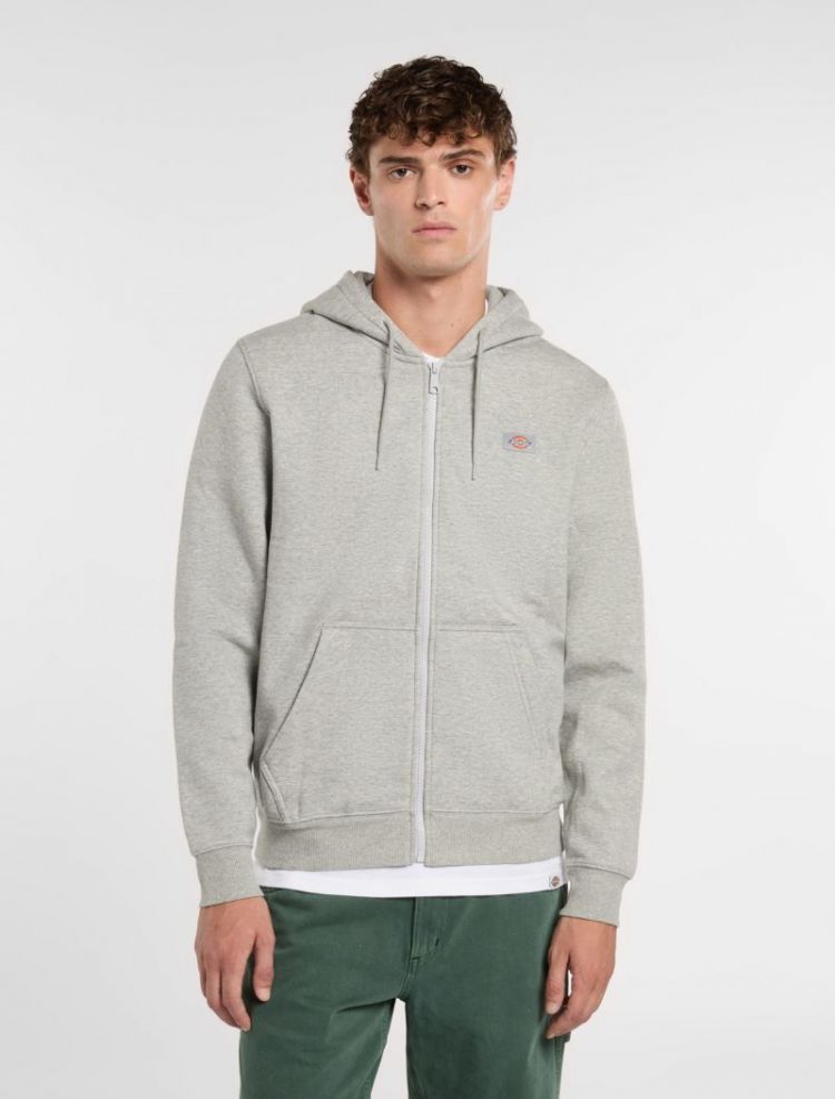 OAKPORT ZIP HOODIE HG01 HEATHER GR