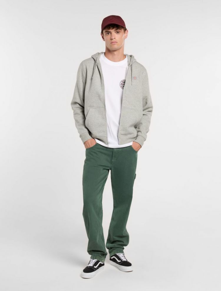 OAKPORT ZIP HOODIE HG01 HEATHER GR
