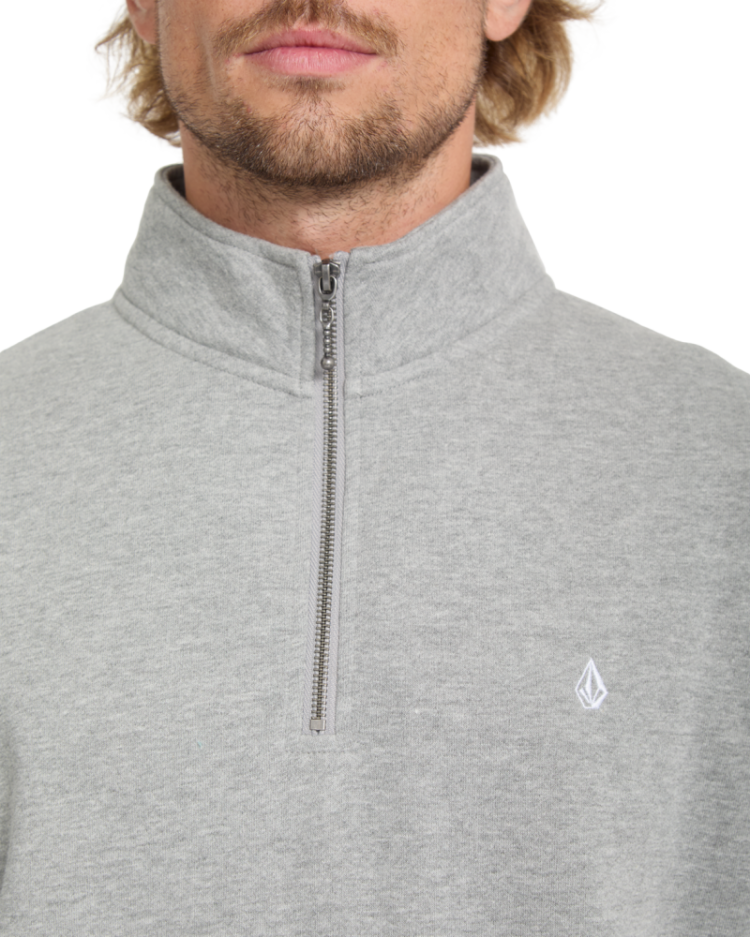 SINGLE STONE QUARTER ZIP HGR HEATHER GRE