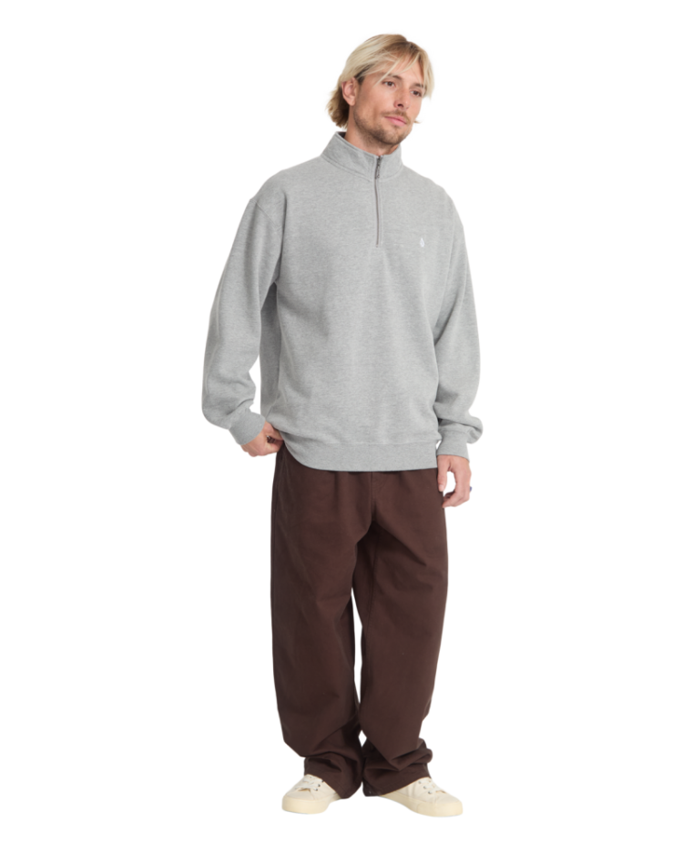 SINGLE STONE QUARTER ZIP HGR HEATHER GRE