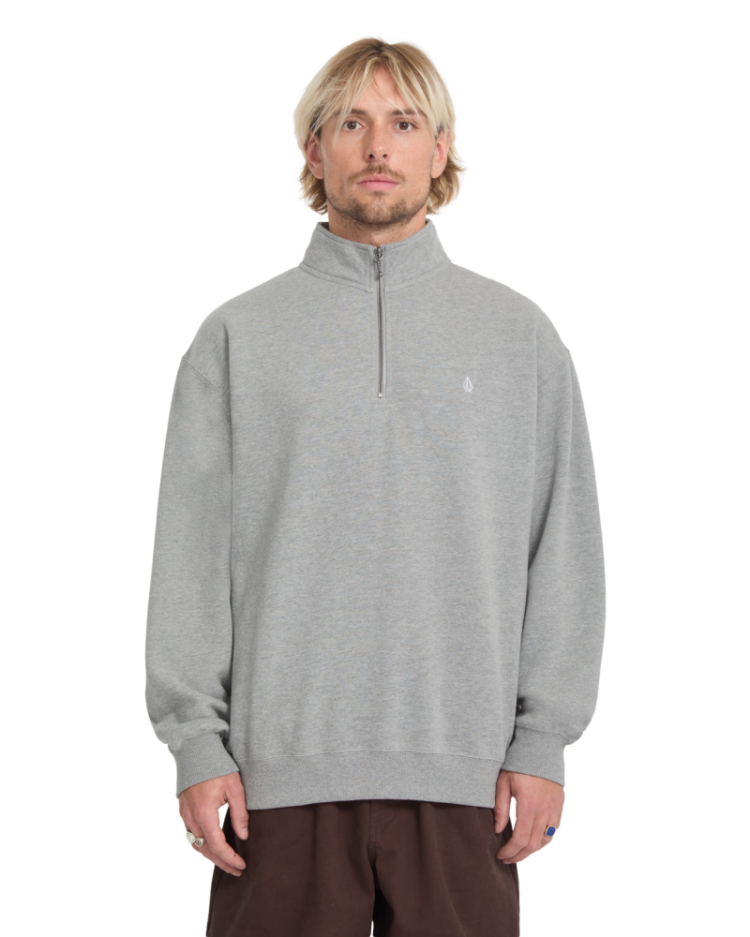 SINGLE STONE QUARTER ZIP HGR HEATHER GRE