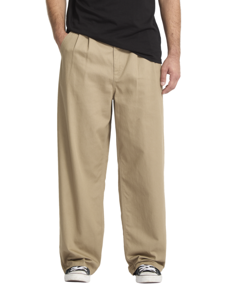 BAGGOS PLEAT PANT KHA KHAKI