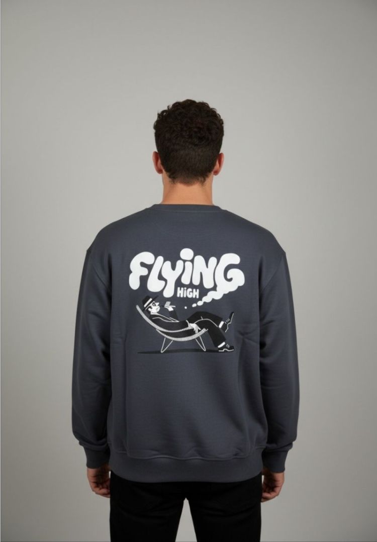 CREW FLYING HIGH MAN GREEN - Grey