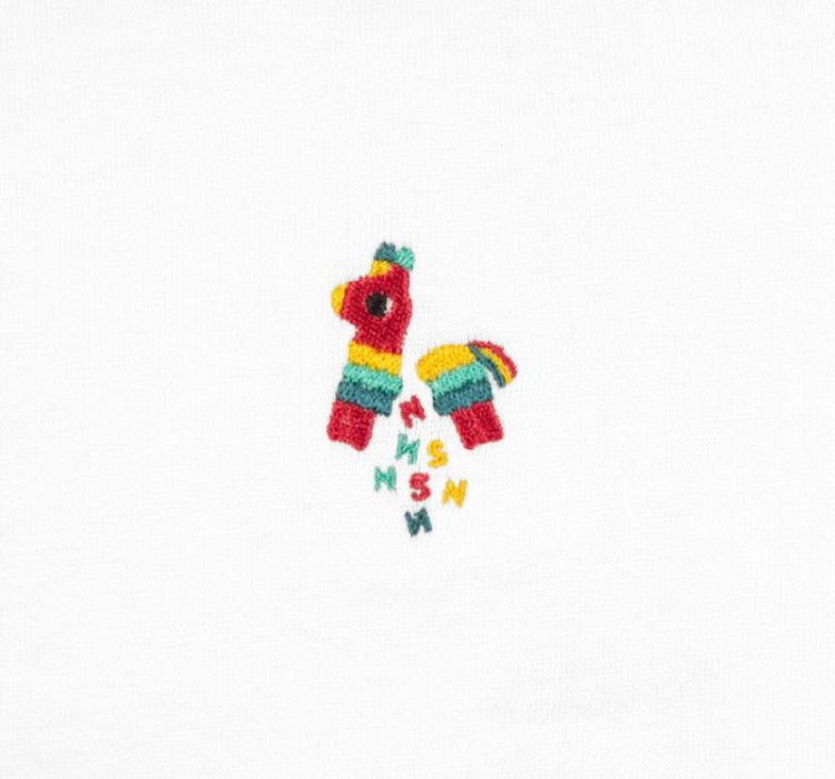 Pinata EMBROIDERED TEE WHITE White
