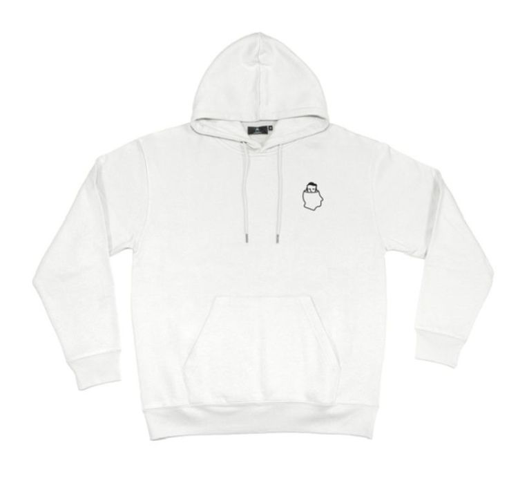 Waves Hooded sweater White White