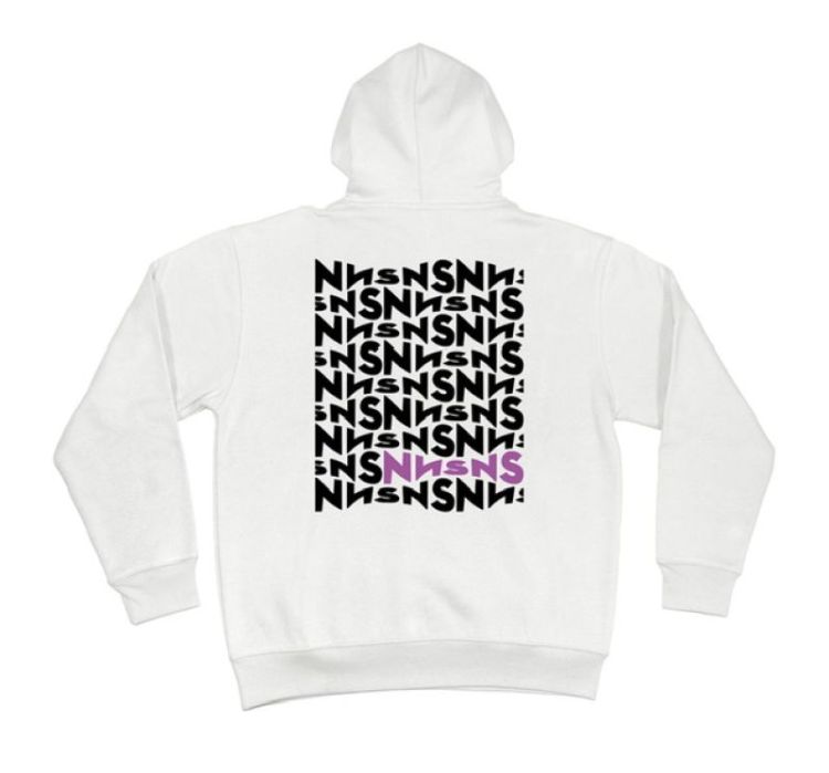 Waves Hooded sweater White White
