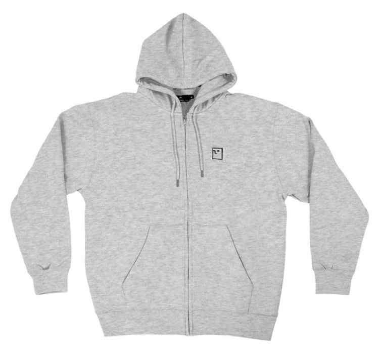 Blockhead FZ Hood Sw HG Heather Grey