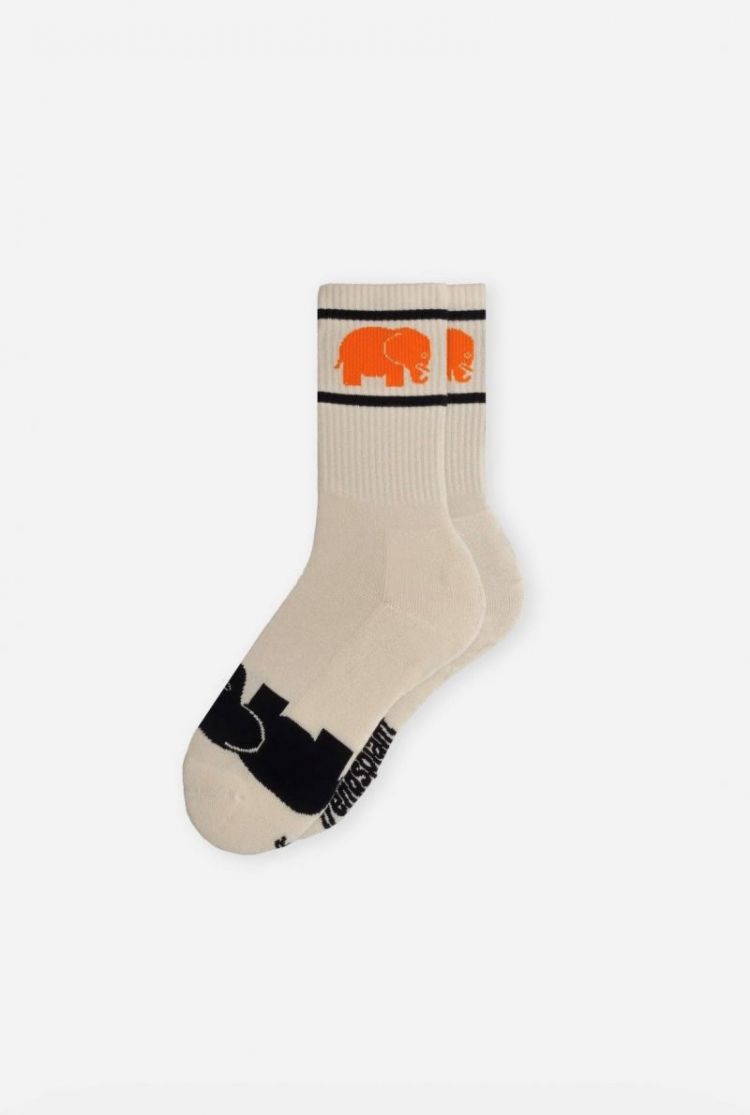 Natural Bamboo Athletic Socks White
