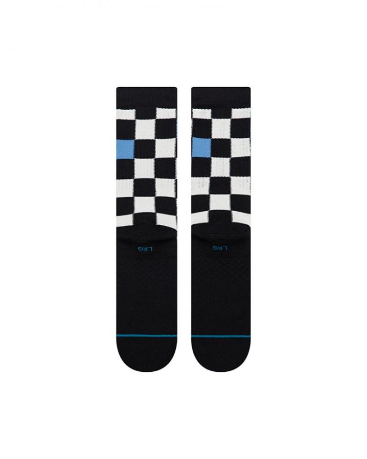 CHEF CHECK CREW BLK BLACK