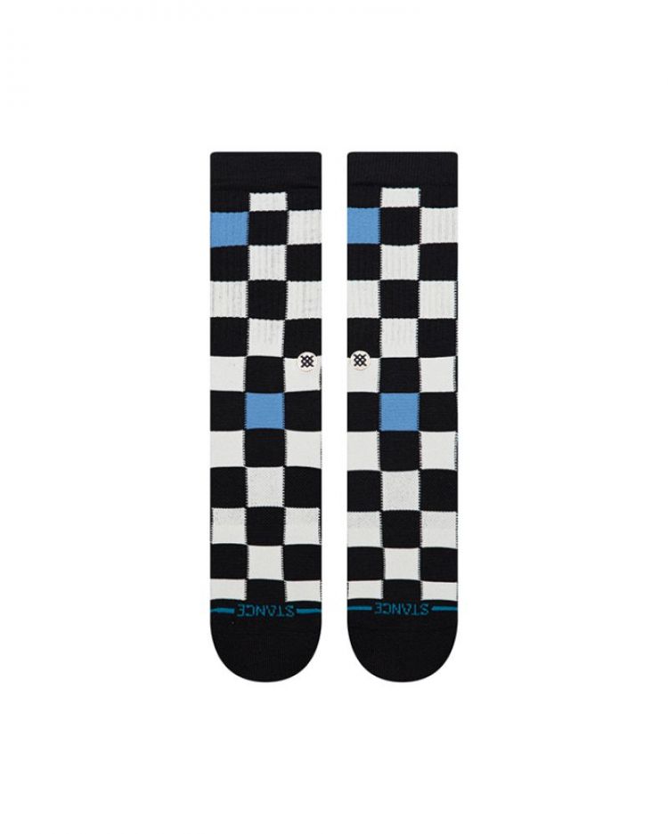 CHEF CHECK CREW BLK BLACK