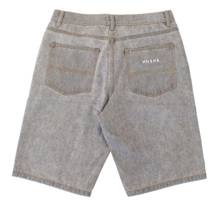 Short Straight Grey Washed Den