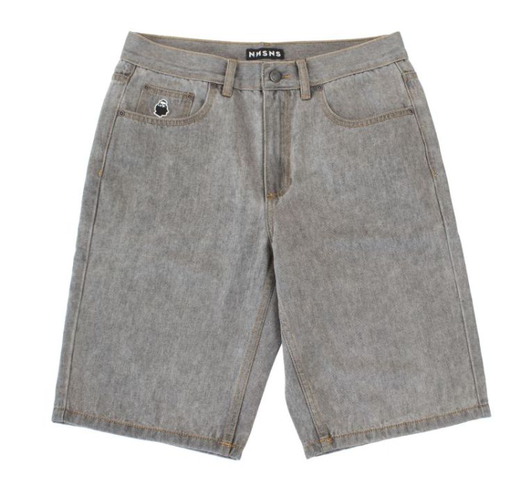 Short Straight Grey Washed Den