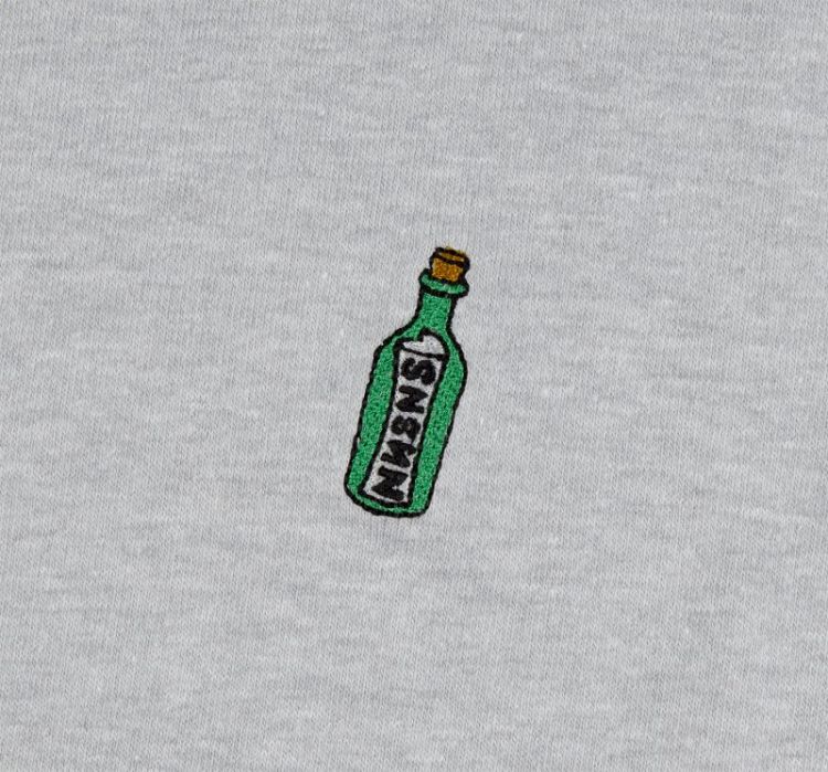 Tee NNSNS Bottle Embroidered Heather Grey