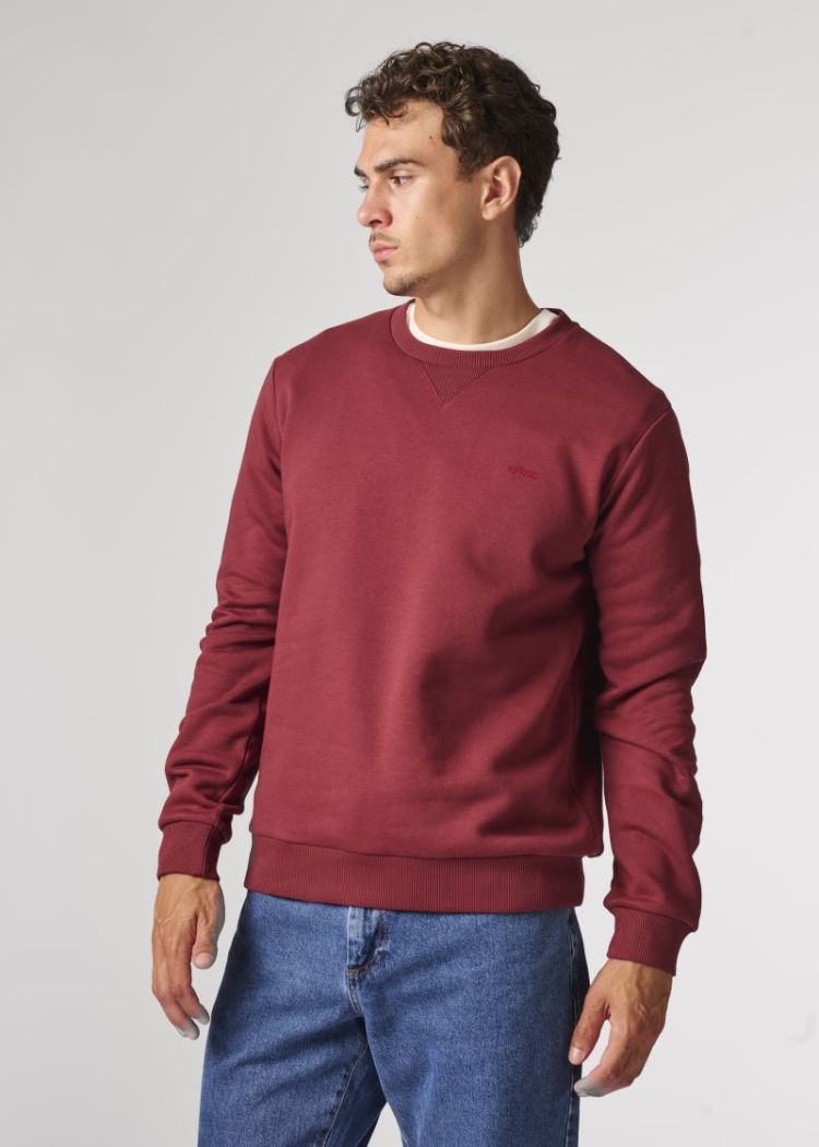 Basic Crewneck Sweat - Regular 000306 - CRIMSO