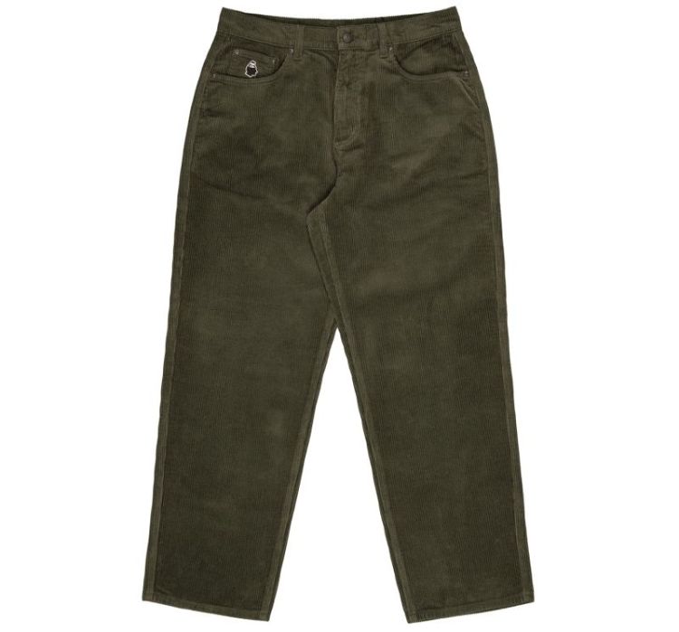 Baggy Corduroy Khaki Green Cor
