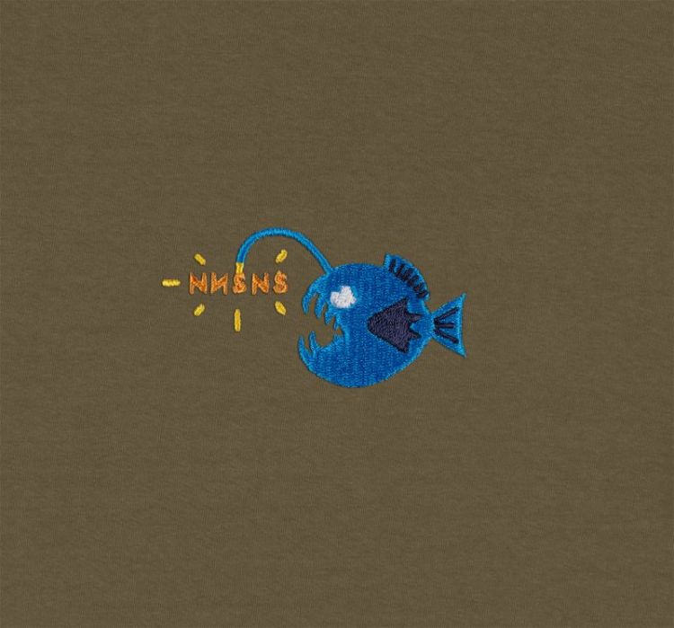 Lanternfish Embroid Tee Mushro Mushroom
