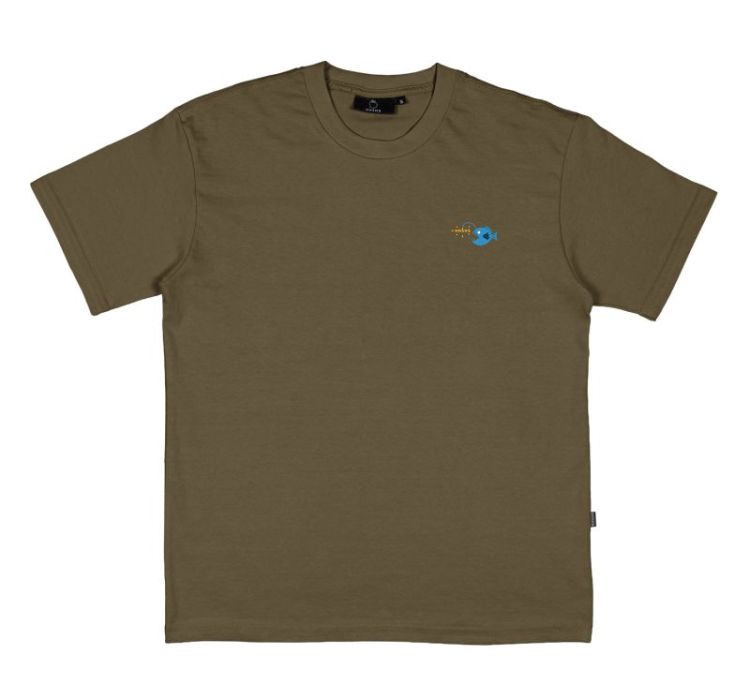 Lanternfish Embroid Tee Mushro Mushroom
