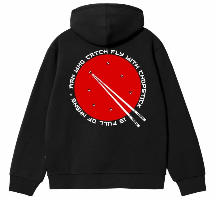 Chopsticks Hooded Sweater Blk BLack