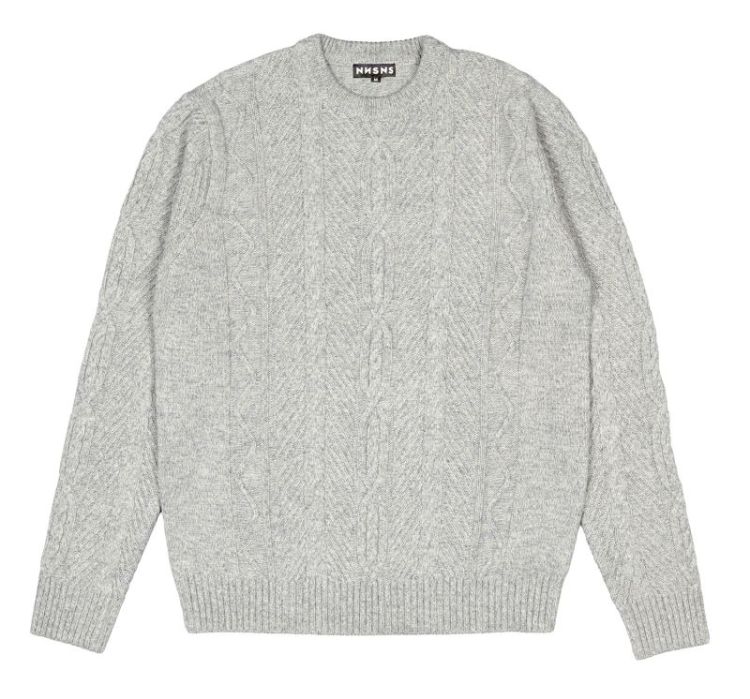 Goblin Cable Knit Grey Grey