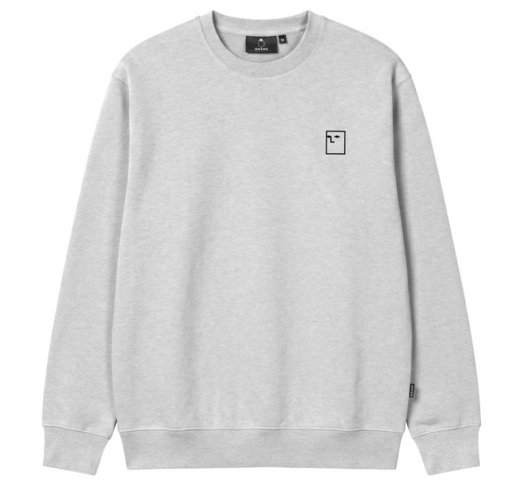 Blockhead Embroid Crew HT Grey Heather Grey
