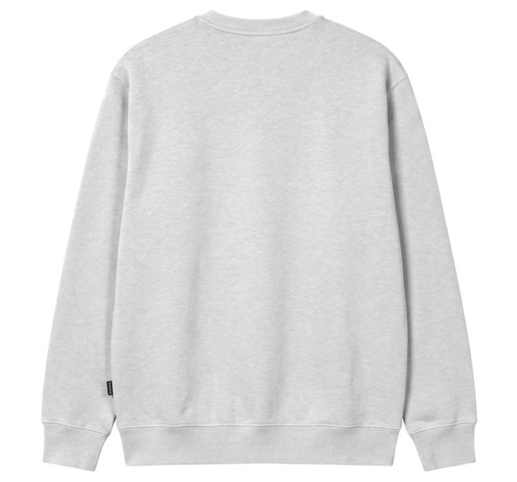 Blockhead Embroid Crew HT Grey Heather Grey