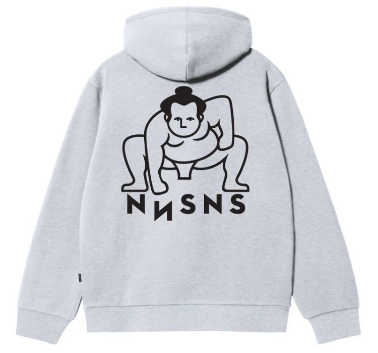 Sumo Big Hood Sweat Heather Gr Heather Grey