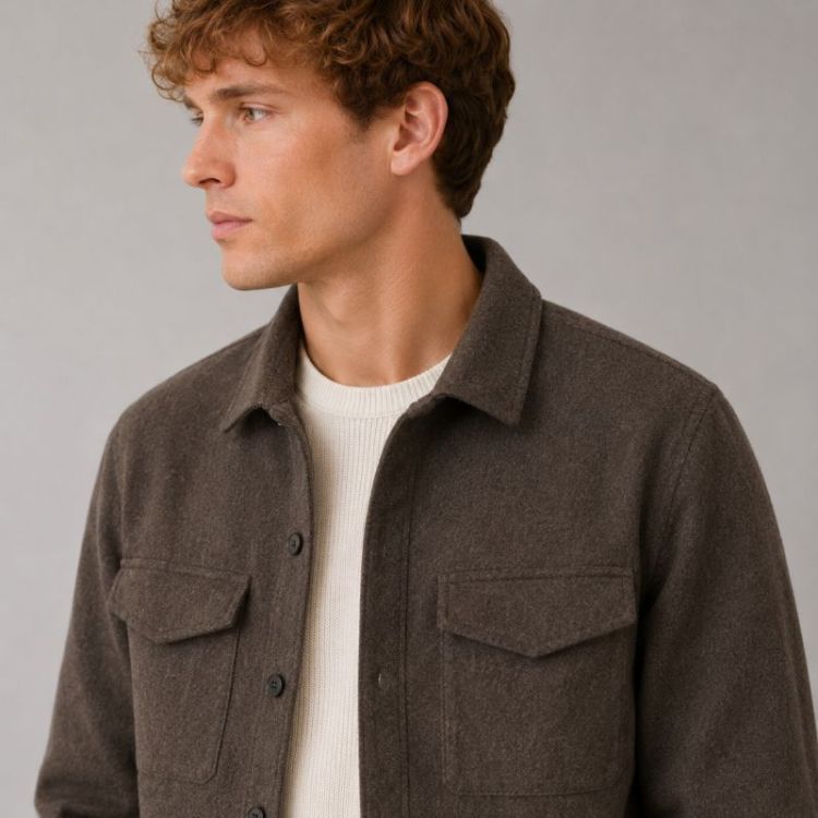 Ditlev overshirt - Dark Brown