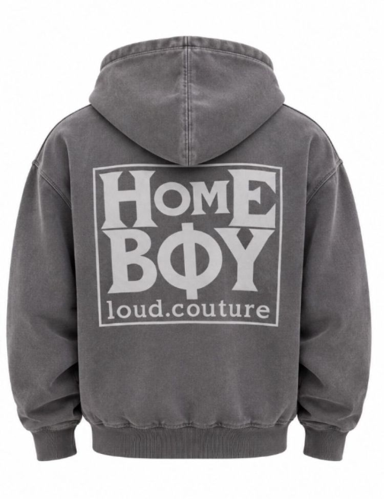 Old School Hooded Jacket 59 Grey Washed