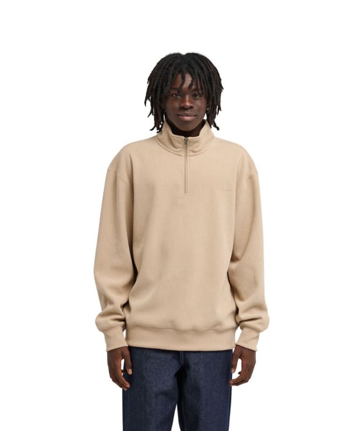 LOWCASE CORDUROY QUARTER ZIP TZE0 HUMUS