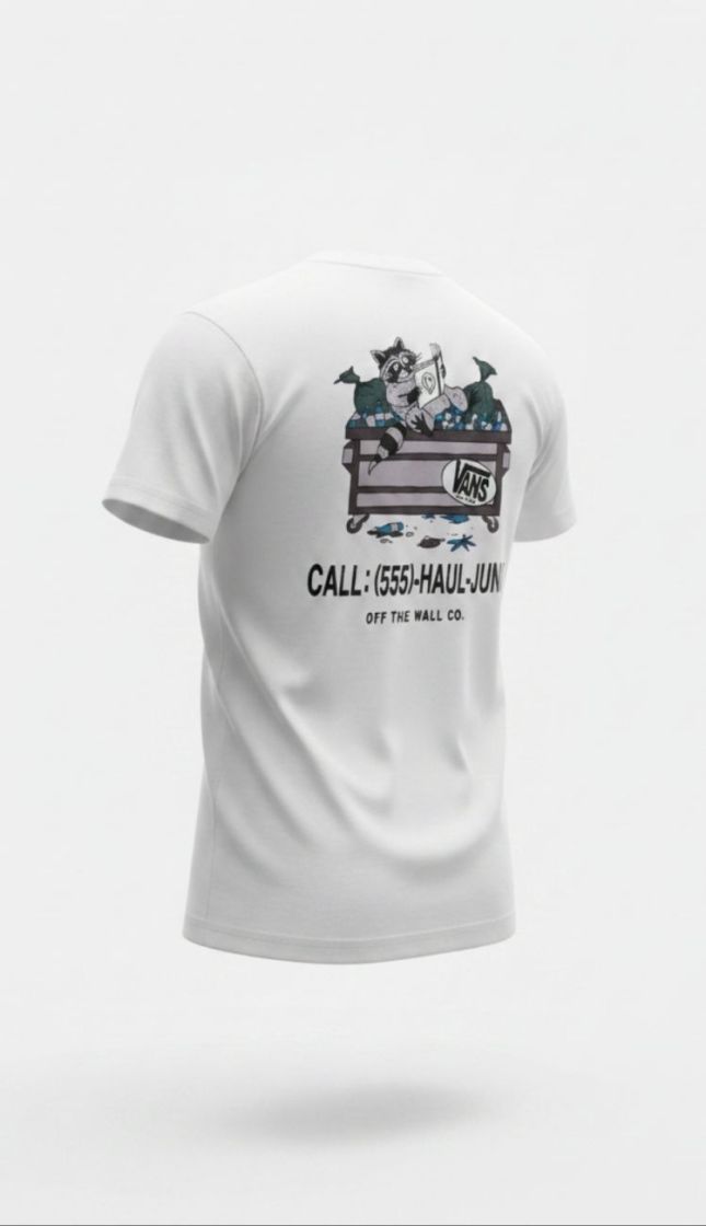Dumpster Raccoon SS Tee WHT1 White