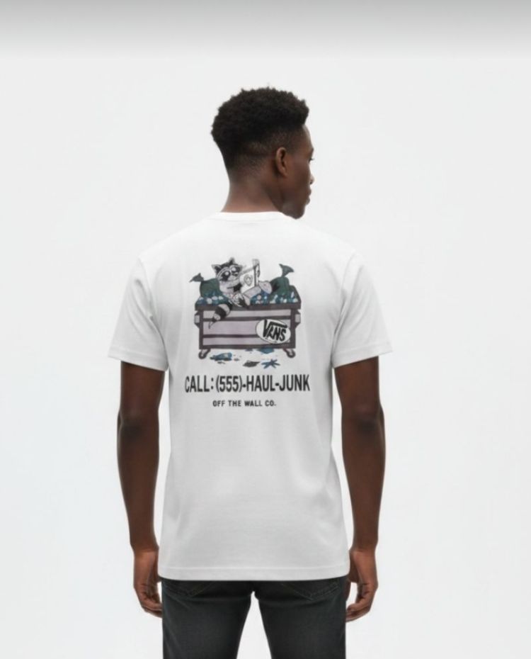Dumpster Raccoon SS Tee WHT1 White