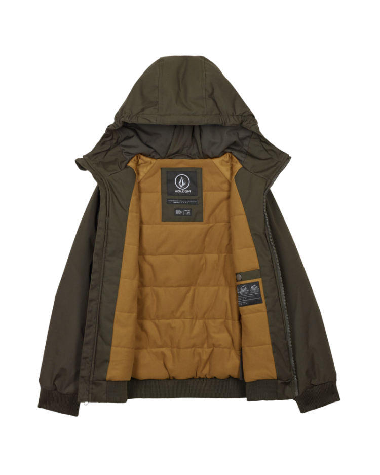 HERNAN 10K JACKET RIB RINSED BLAC