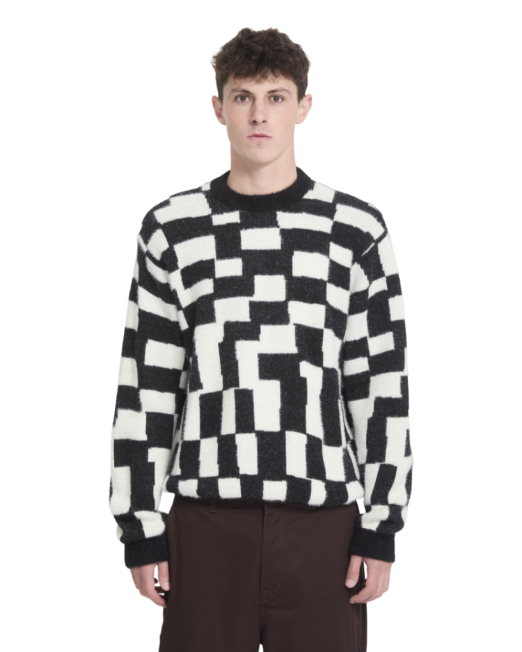 FA CARRAU SWTR CHECK BLK BLACK