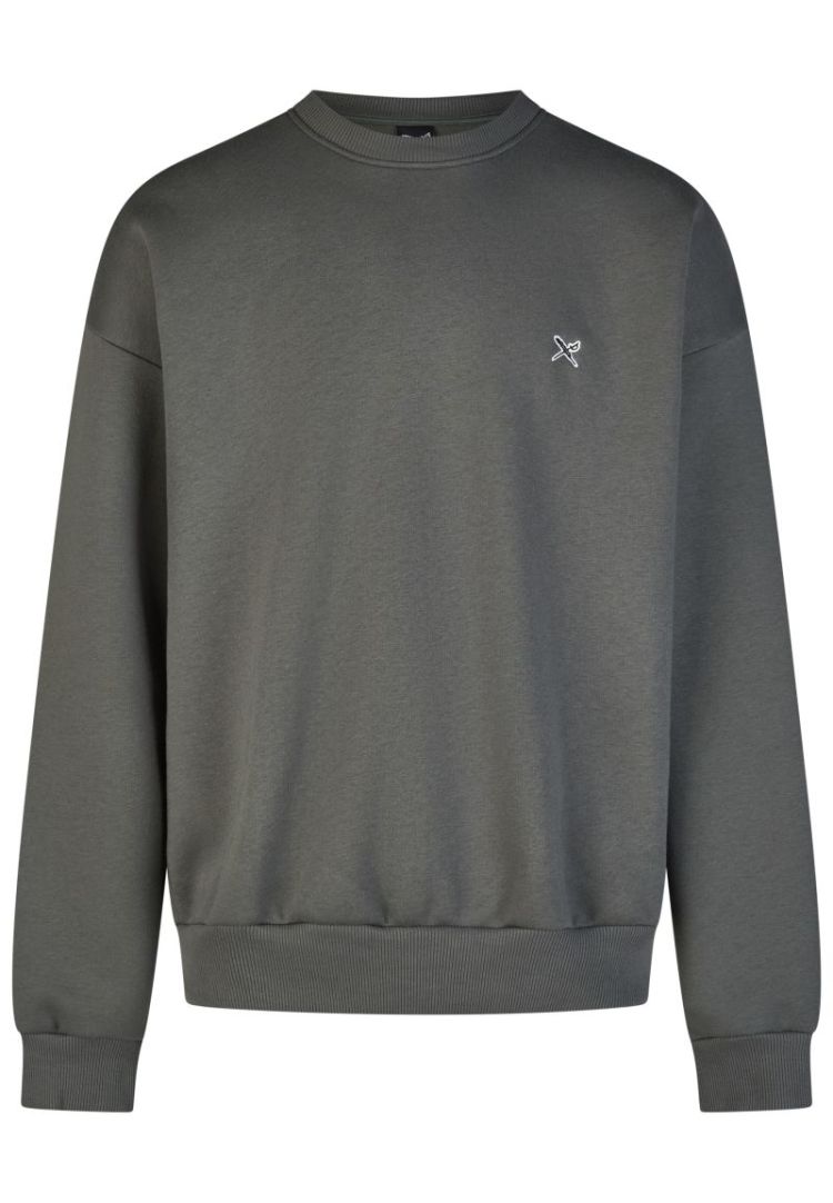 Flagloose Crewneck 464 dark jungle